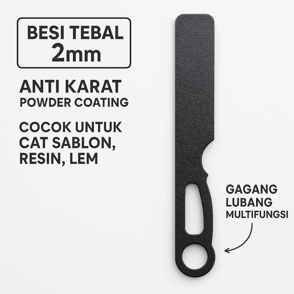 

Spatula Besi Serbaguna Pengaduk Cat Sablon / Resin / Lem
