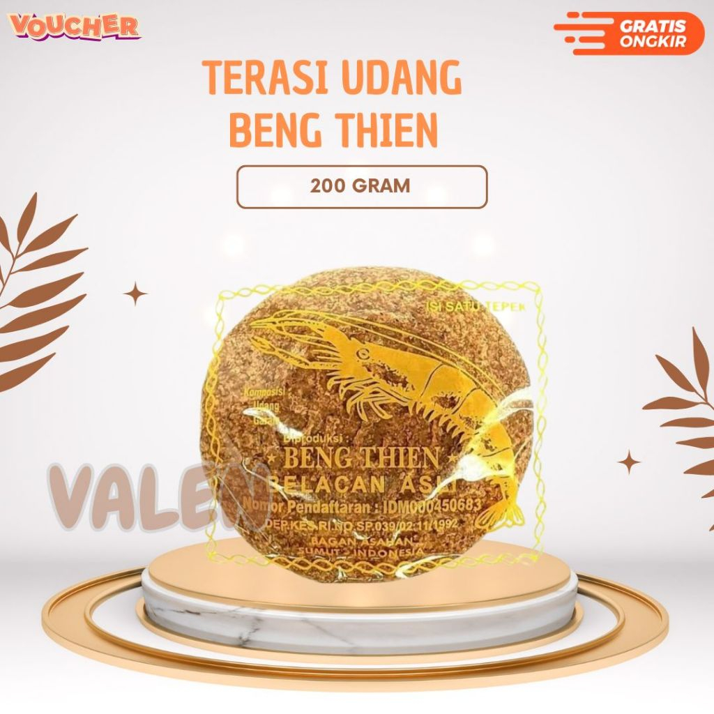 

Terasi Udang Belacan Beng Thian Asli medan 200 gram