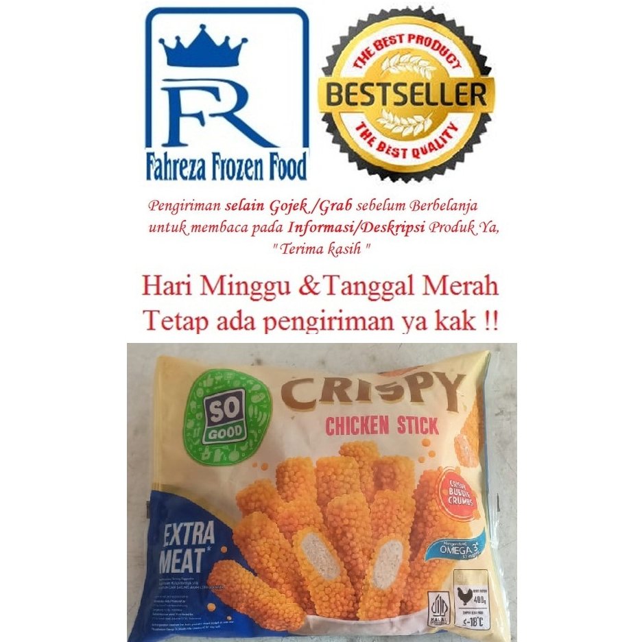 

SO GOOD Crispy Chicken Nugget Stik 400 Gram Harga Promo