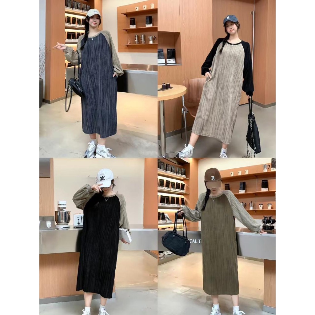 Dress Kaos Tunik Midi PREMIUM IMPORT -SIELA