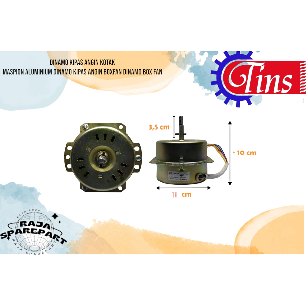 DINAMO KIPAS ANGIN KOTAK MASPION ALUMINIUM DINAMO KIPAS ANGIN BOXFAN DINAMO BOX FAN