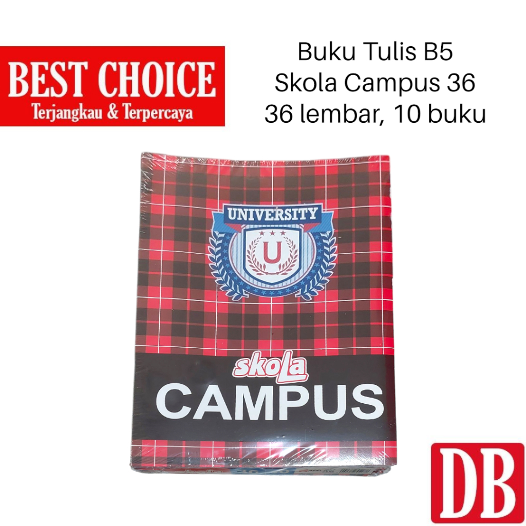 

Buku Tulis B5 Big Boss APP / SKOLA by SIDU / SKOLA CAMPUS 36 lembar (10 pcs)