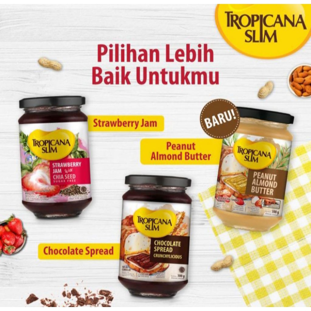 

tropicana slim chocolate spread 300 gram selai coklat olesan roti