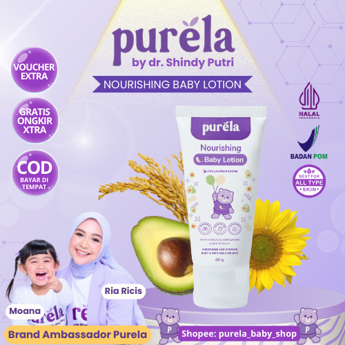 Purela Skincare Baby Lotion Handbody Anak Pelembab Kulit Bayi