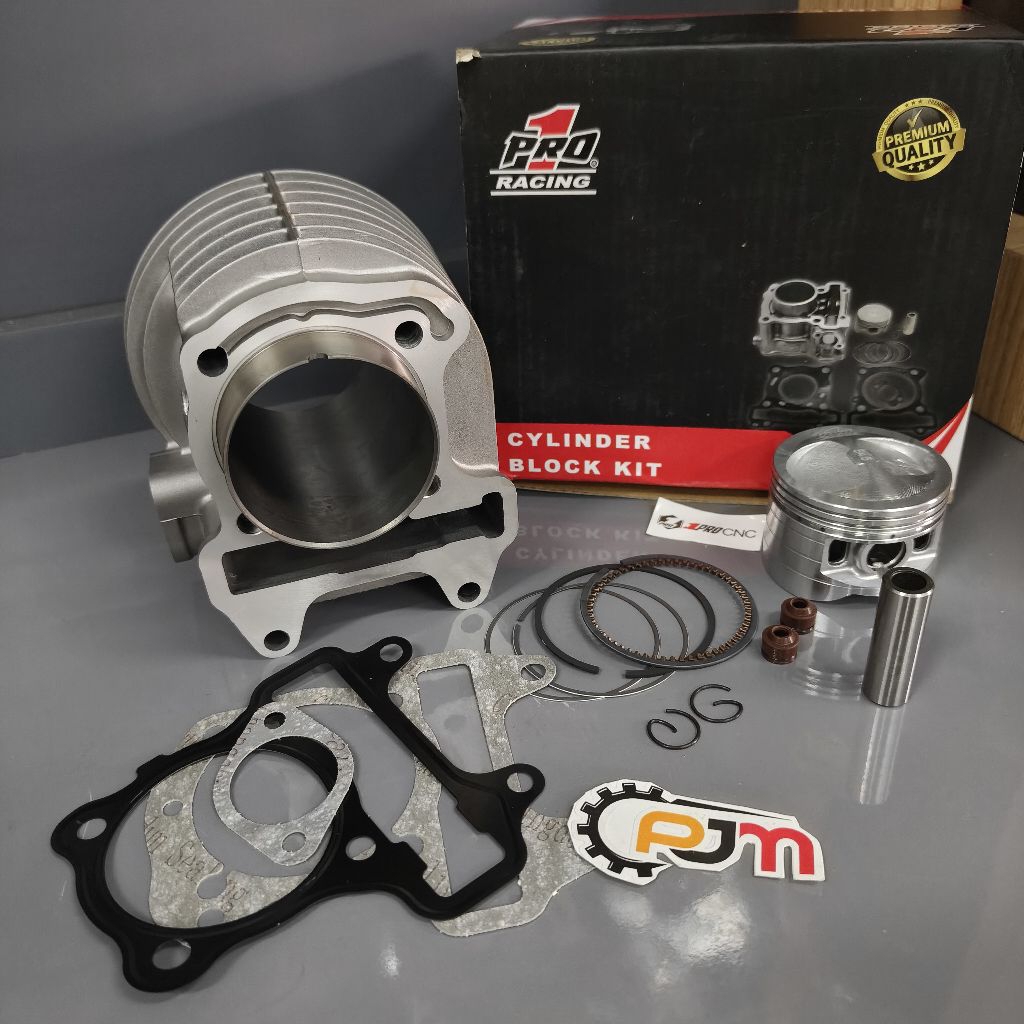 BLOK SEHER BEAT SCOOPY KARBU 54.5 SET BORE UP 130CC PRO1