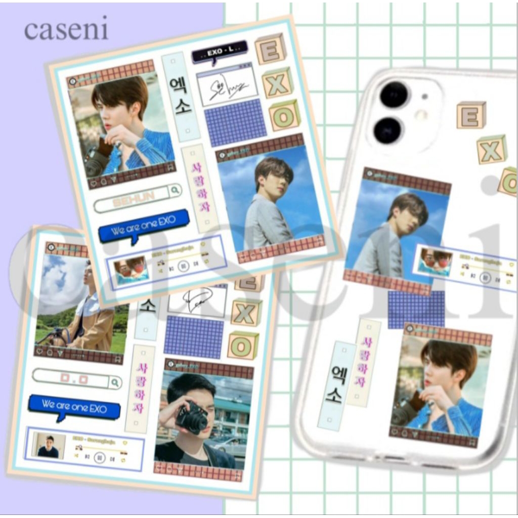 

Stiker EXO Kpop korea tumbler Casing aesthetic uncutting