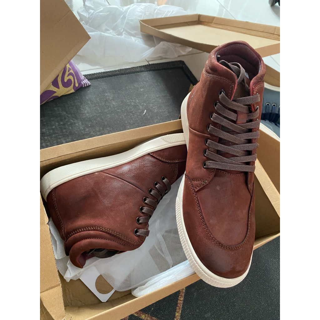 Oxford Leather Shoes (maroon) - PAREDES