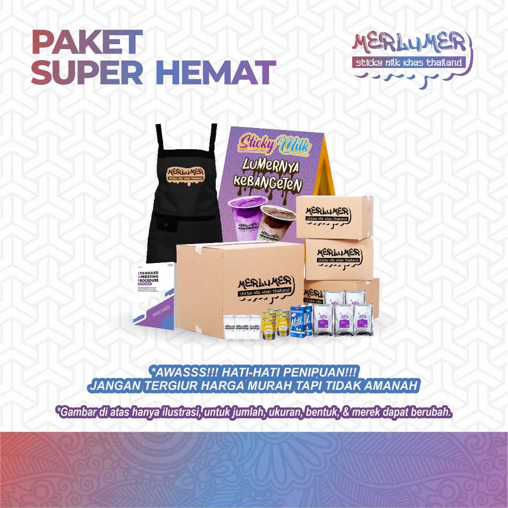 

Paket Usaha Franchise Sticky Milk Khas Thailand Terlengkap - Paket Super Hemat