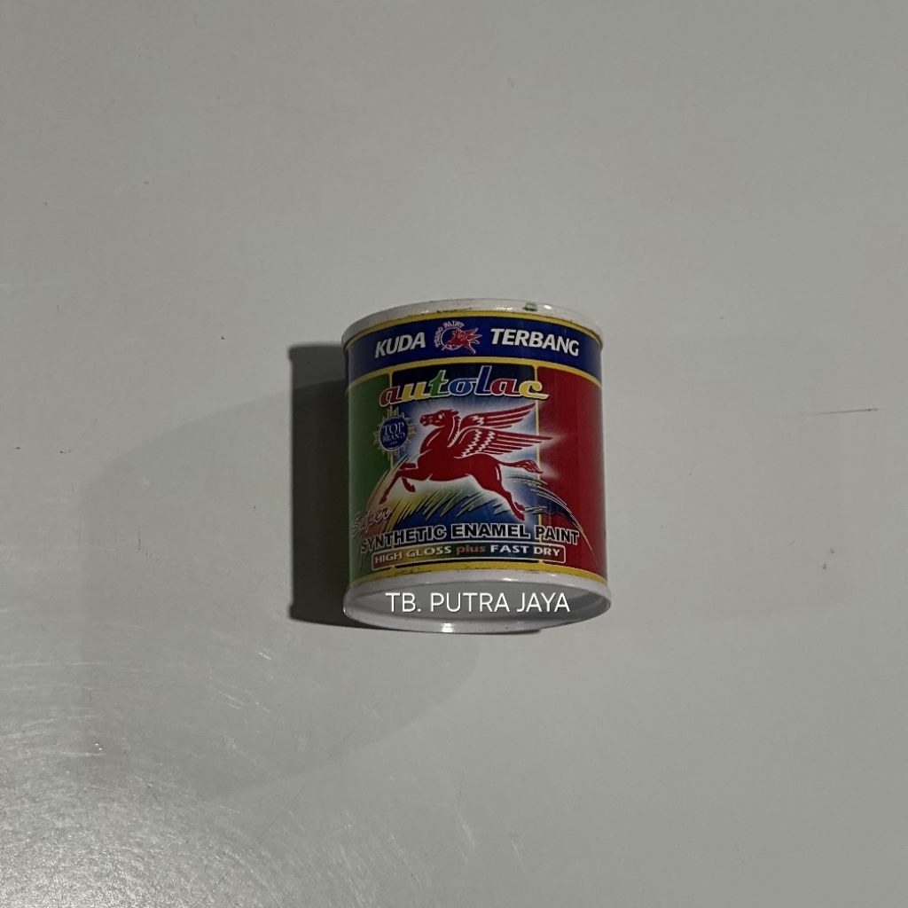 

Cat Minyak Kecil Kuda Terbang Autolac 100cc Warna Merah Kuning Hijau Biru Abu Hitam Putih