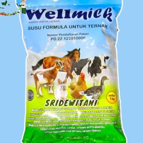 Susu Pengganti Induk Hewan WELLMILK 1 KG