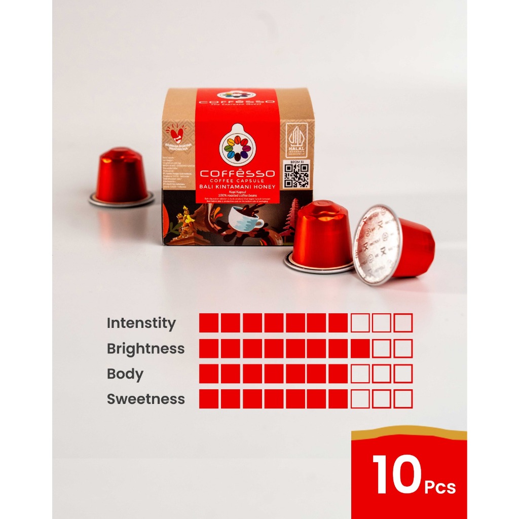 

Coffesso Capsule Kintamani Honey 10s – Kopi Kapsul