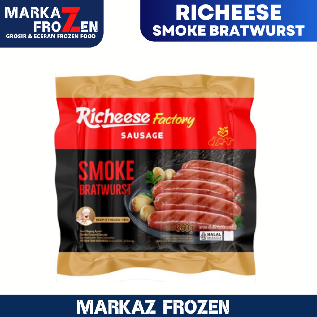 

RICHEESE SMOKE BRATWURST 360GR