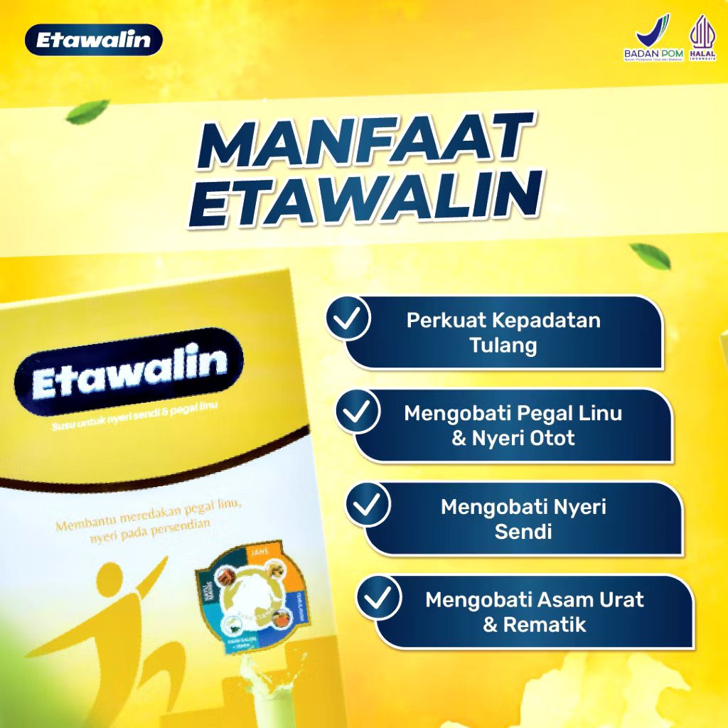 

Etawalin Susu Kambing Etawa Membantu Meredakan Pegal Linu Nyeri Pada Persendian 1 Box