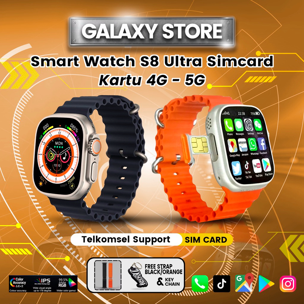 Galaxy-S8 ULTRA SMARTWATCH 5G Android( SIM CARD )