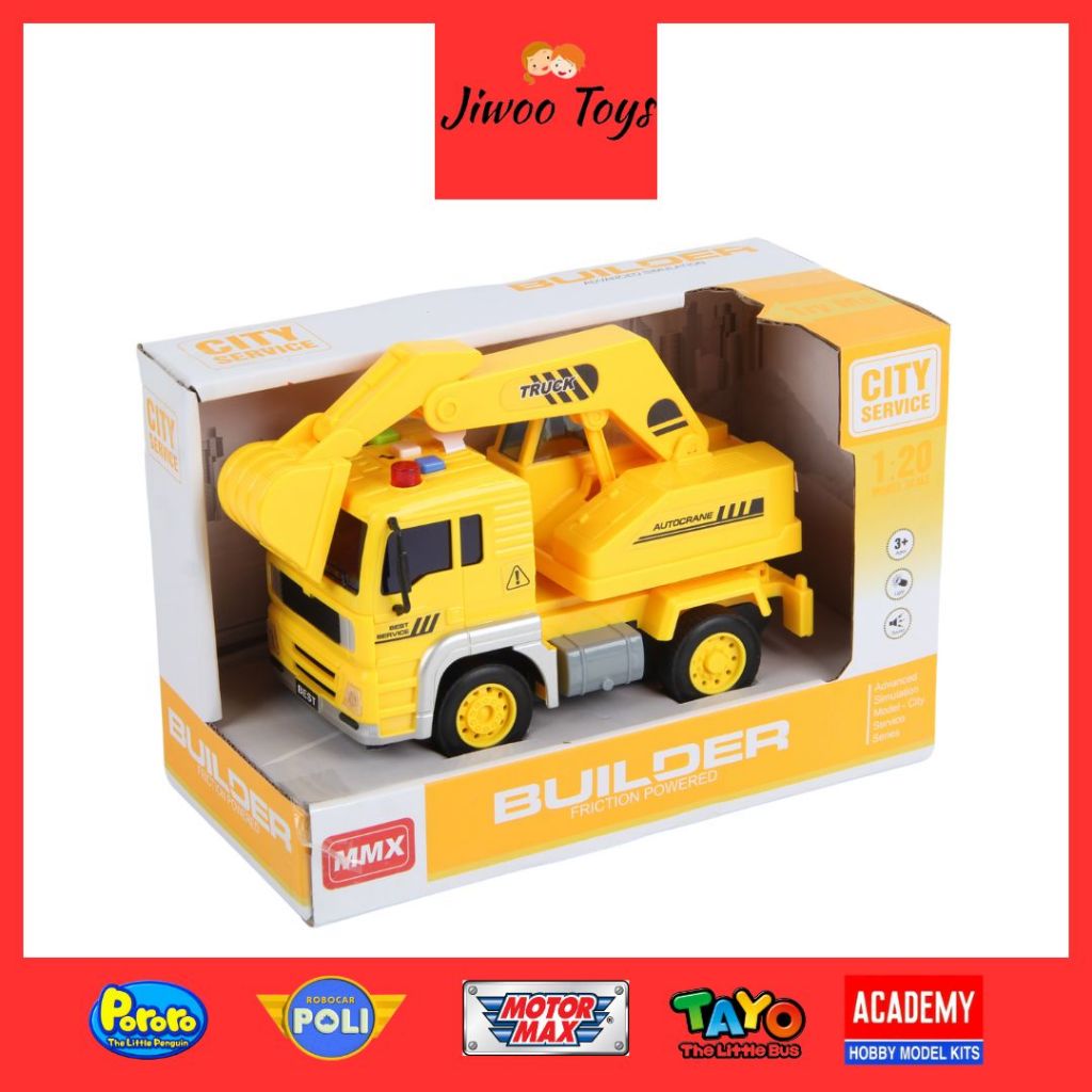 Mainan City Service Builder Excavator MMX77003