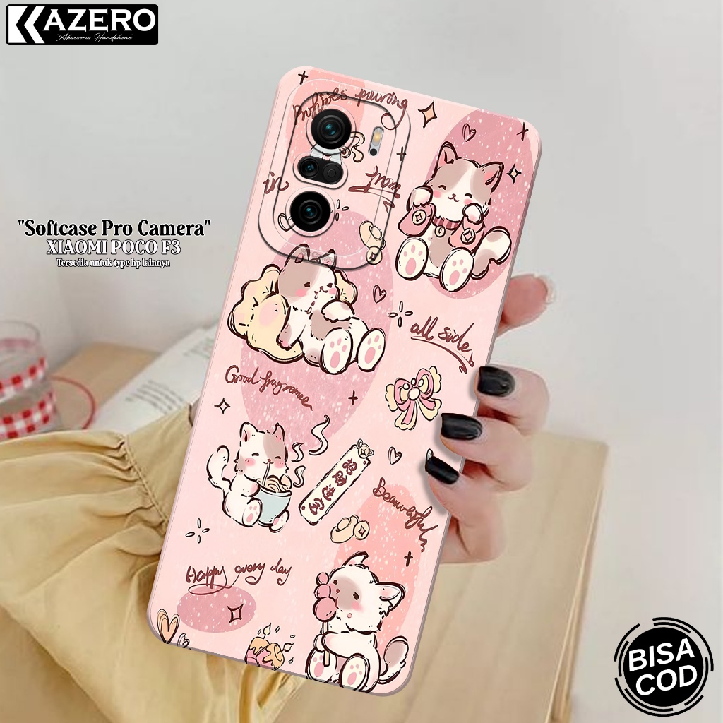 KAZERO - Case Hp Xiaomi Poco F3 - Fashion Case Kartun - Pro Camera - Softcase Xiaomi Poco F3 - Kesin