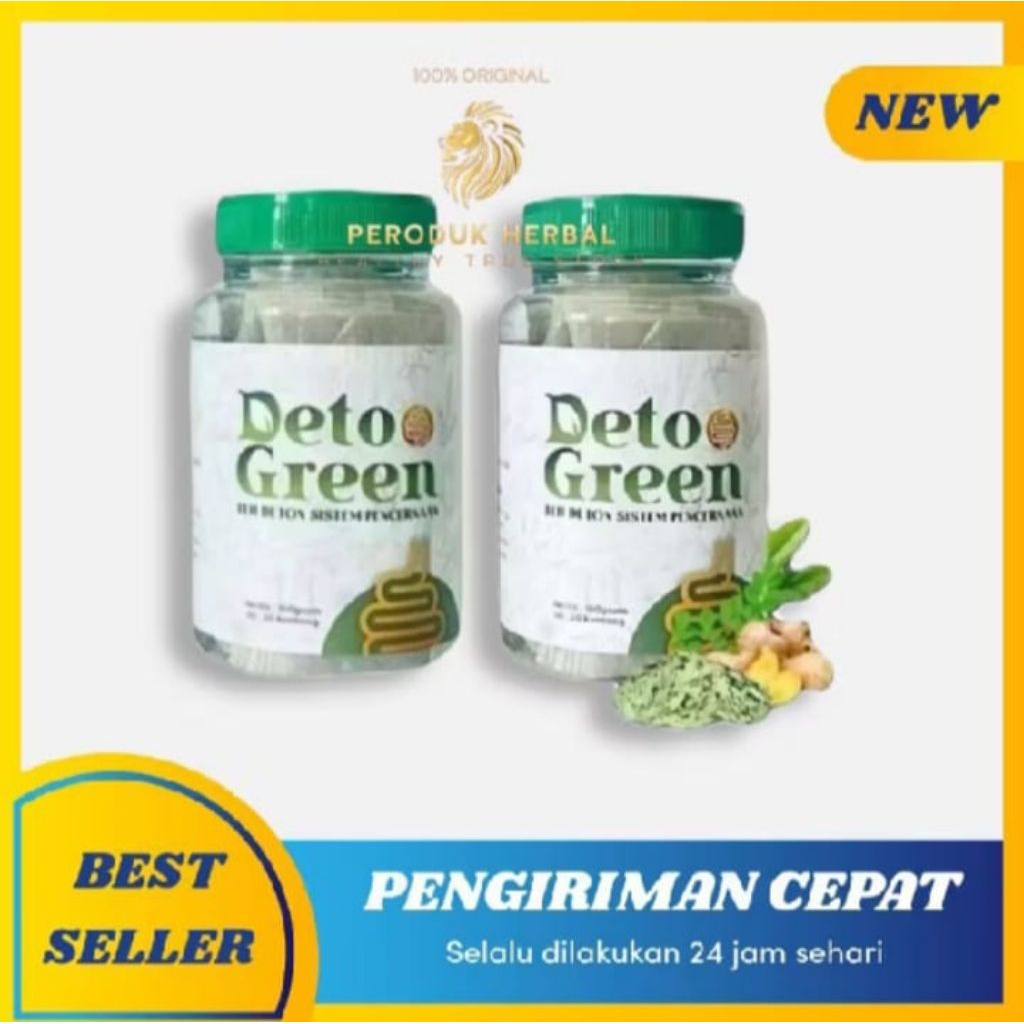 

COD TERLARIS DETO GREEN ORIGINAL PAKET HEMAT 2BOTOL ISI 20pcs/TEH SYSTEM PENCERNAAN/TEH DETOX/PELANCAR BAB/DATANG BULAN/TEH PEMBERSIH USUS/TEH DIET