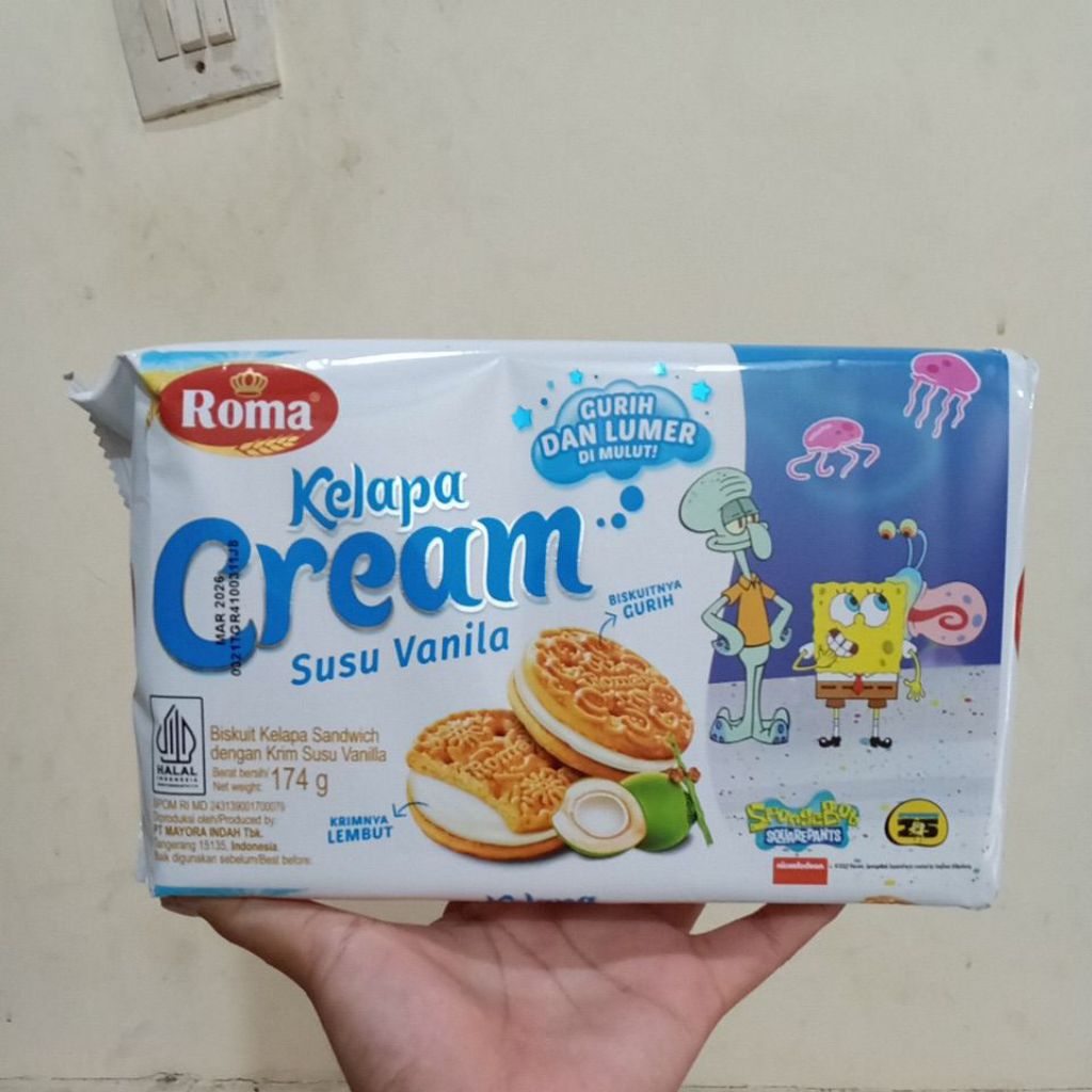 

Roma kelapa cream susu vanilla 174g