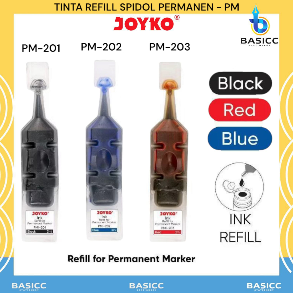 

Joyko Tinta Refill Spidol Permanen PMI | @ 1 Pcs