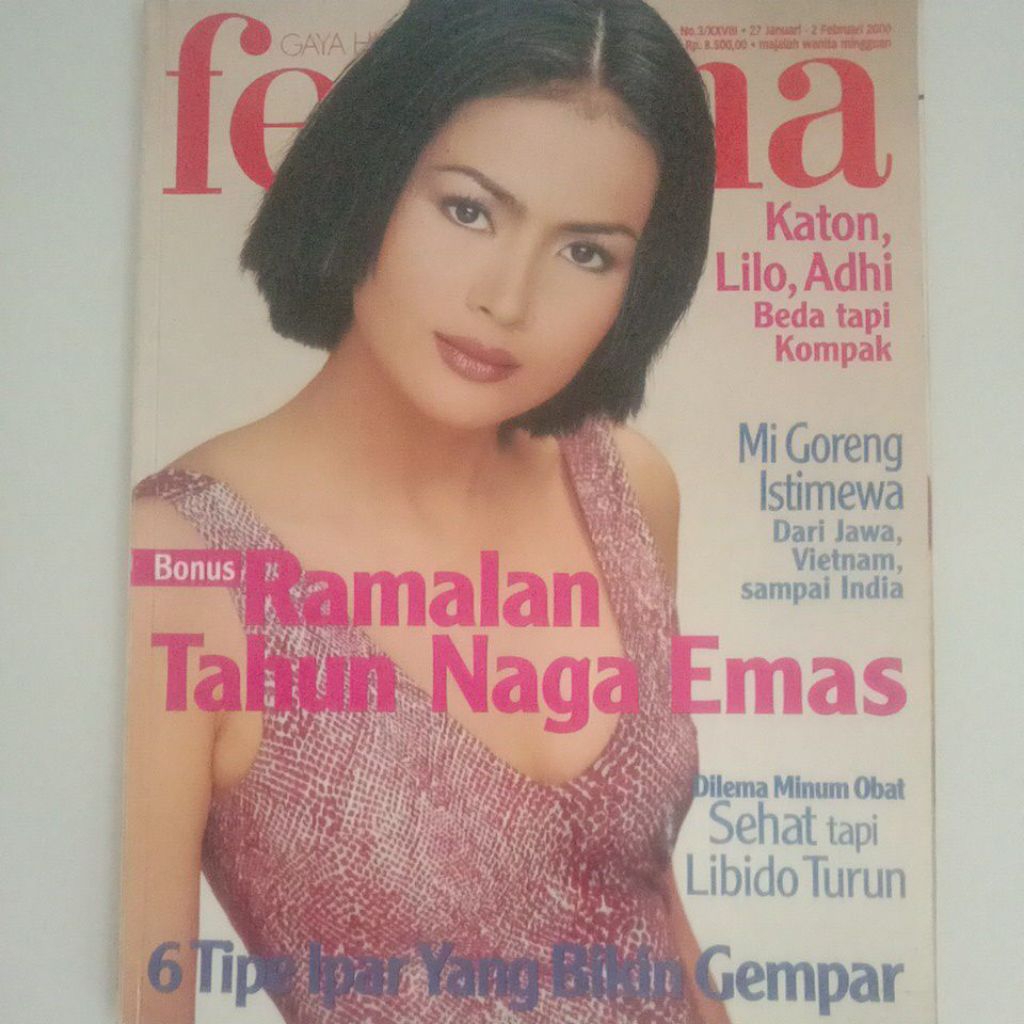 Majalah Femina Tahun 2000 Cover Yane Bima Arya