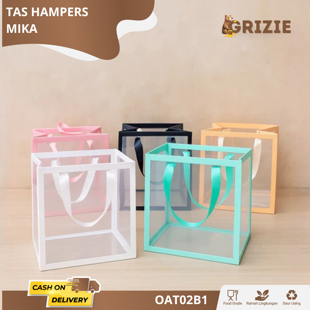 

Tas Hampers Murah Mika / PVC Doff Tebal Besar Dan Sedang Mika / Goodie Bag Transparan Froasted Gift Bags Tas Souvenir /Tas Mika PP Polos Doff/Tas Parsel /Tas Souvenir / Tas Bingkisan OAT02B1