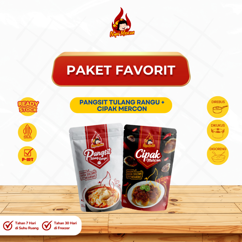 

NYAI MERCON - PAKET FAVORIT (CIPAK RANGU + PANGSIT RANGU)