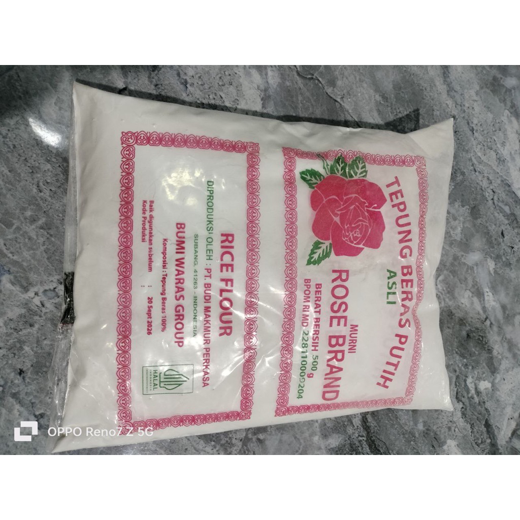 

ROSE BRAND TEPUNG BERAS PUTIH kemasan 500grm