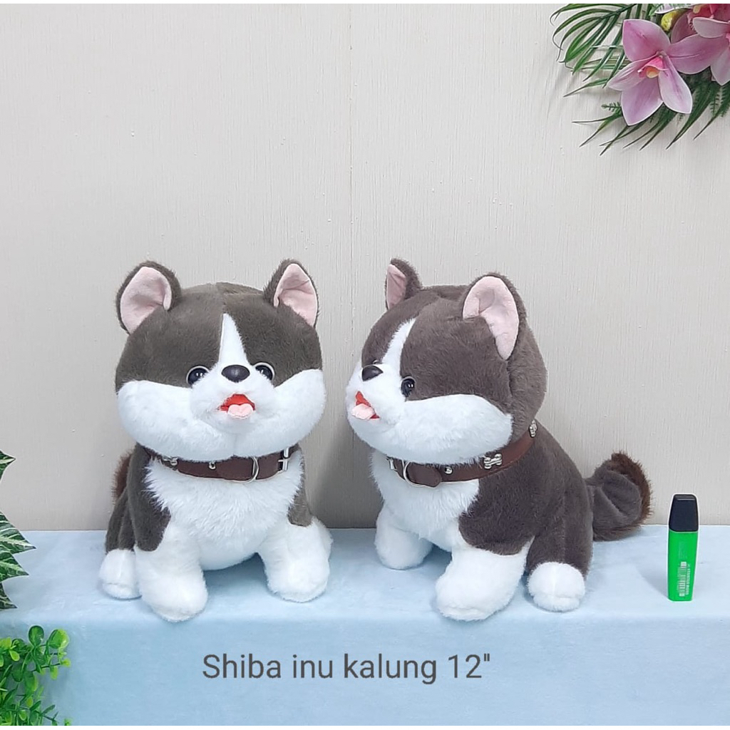 Boneka Shiba Kalung - Boneka Dog Cute