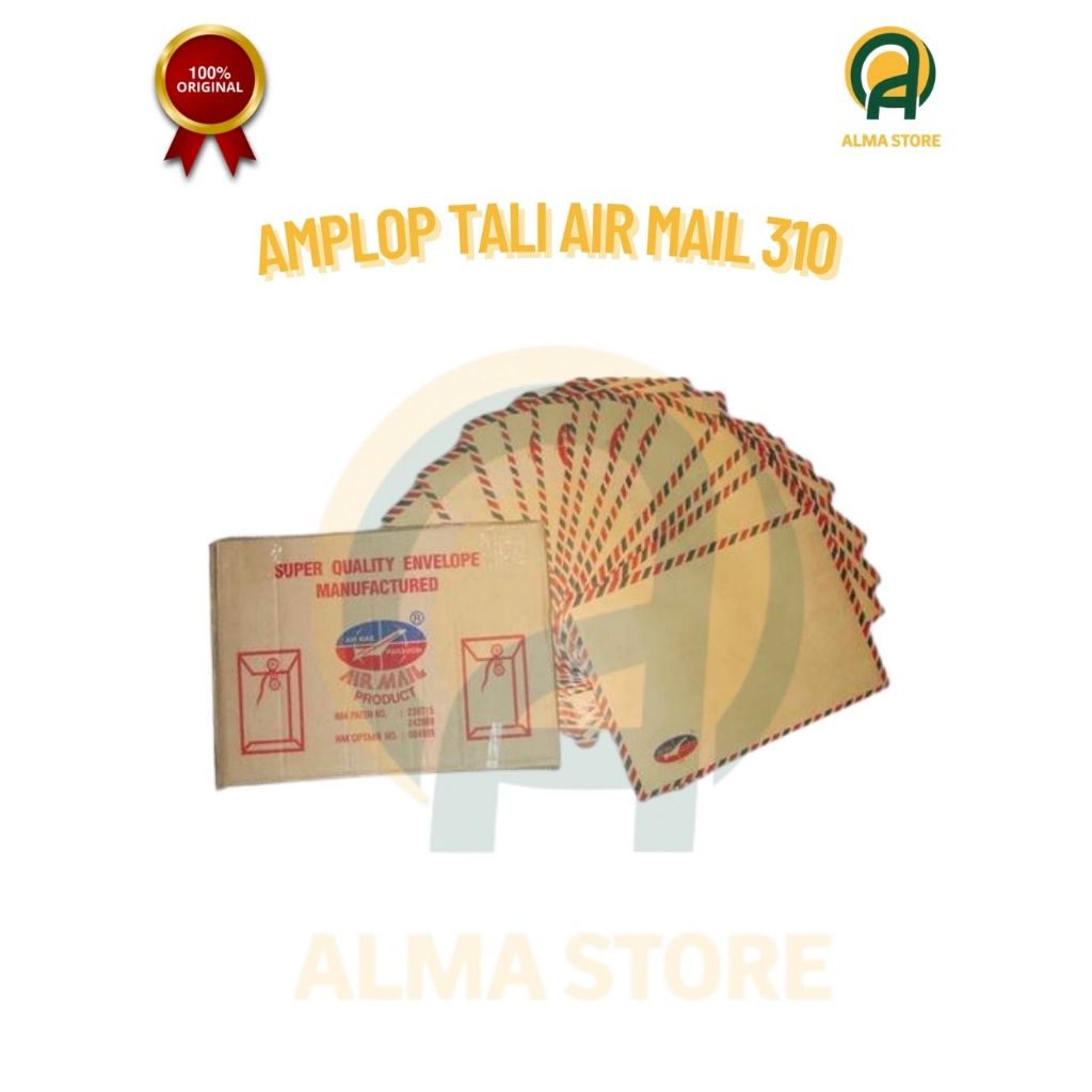 

Amplop Coklat Tali Air Mail 310 Folio