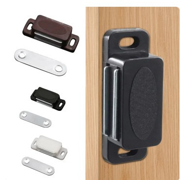 Stainless Steel Magnetic Door Catch dengan Magnet Kuat untuk Lemari Dapur Lemari Pakaian Lemari Pint