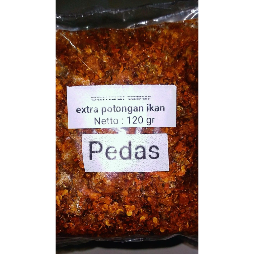 

Sambel tabur potongan ikan kriuk² level 2 120grm