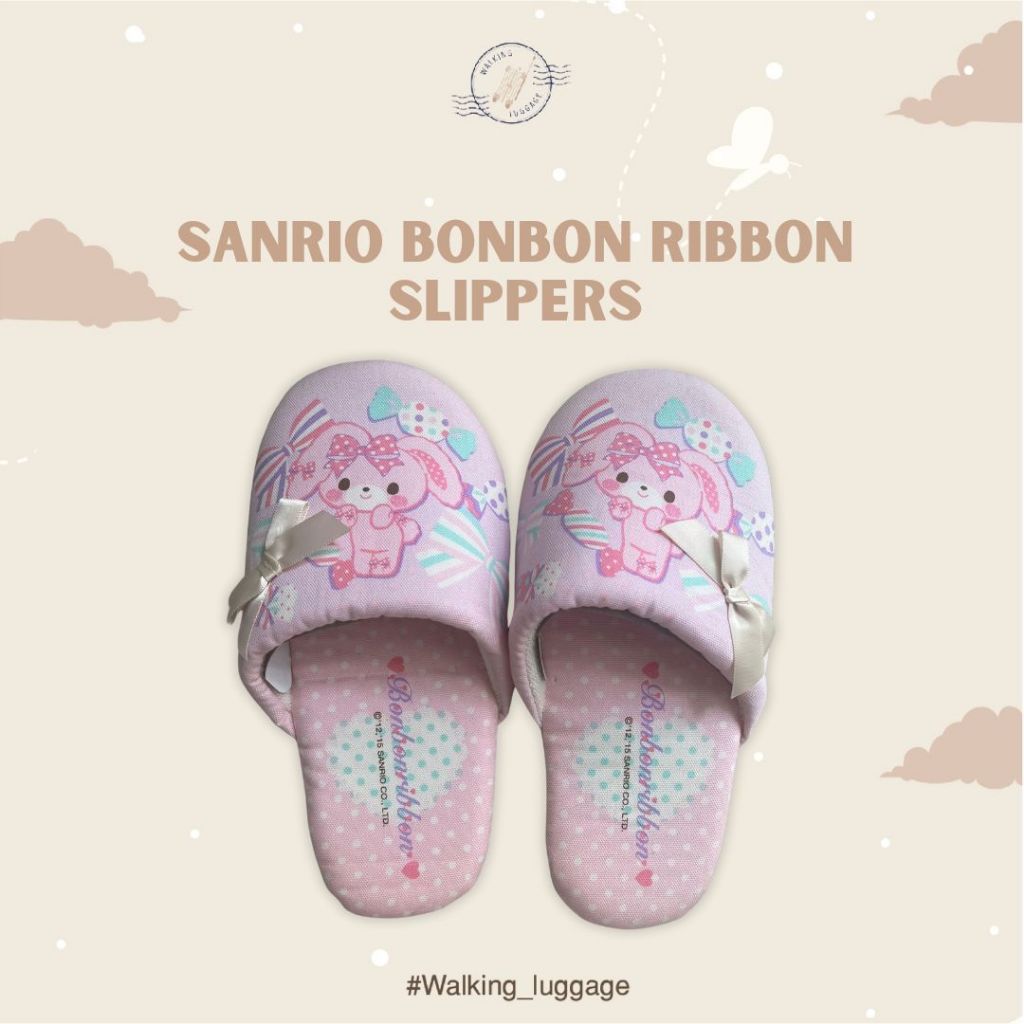 Sanrio Bonbon Ribbon Slipper Jepang