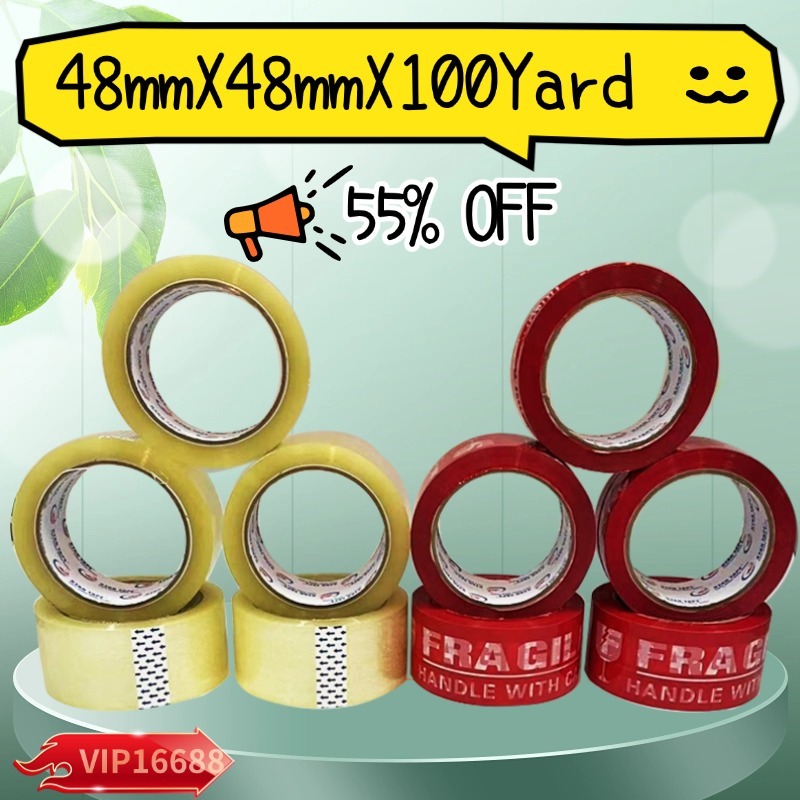

Lakban Bening dan Fragile merah Lebar48m panjang 100yard Lem 48mic/LAKBAN FRAGILE MERAH MPI JANGAN DIBANTING 48MM X 100 YARD 48 MICRON HIGH QUALITY / PEREKAT HARGA GROSIR TERMURAH LANGSUNG DARI PABRIK