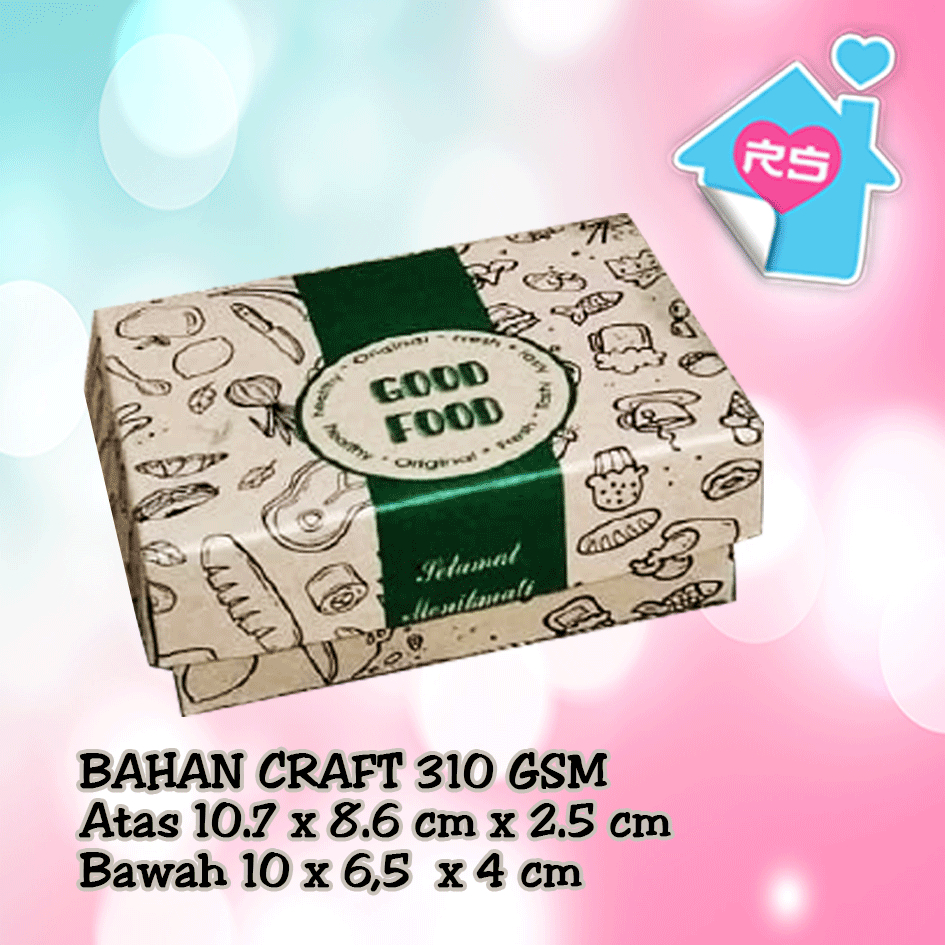 

Lunch Box - bahan kertas Craft - size s ( 10 pcs )
