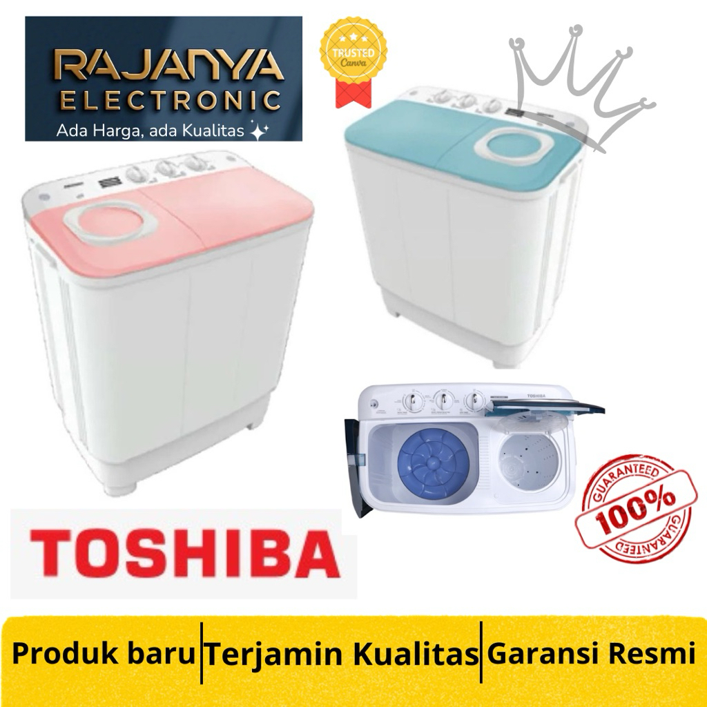 MESIN CUCI TOSHIBA VH-H75MN WR/WB l VH-H85MN WR/WB l VH-H96MN WR/WB