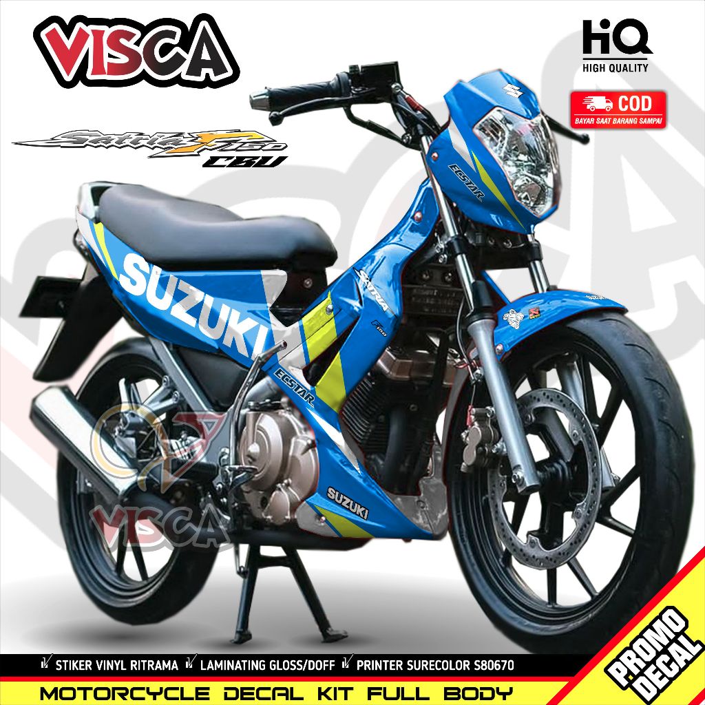 Decal Satria Fu CBU 2004-2009 Full Body Stiker Satria Fu Lama Full Body Striping Satria Fu CBU LAMA 