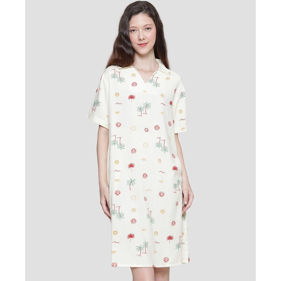 KODE G97I Nevada Shells Collect Midi Dress Wanita 121125658