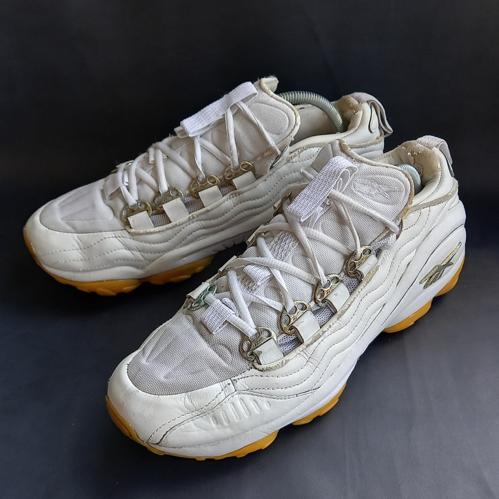 Sepatu Basket Reebok DMX Run 10 'WHITE GUM' Size 43 (28cm)