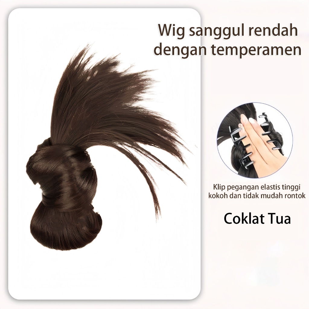TERBARU SANGGUL HAIR KLIP RAMBUT PALSU WANITA CEPOL RAMBUT PALSU HAIR BUN HAIR CLIP RAMBUT PALSU