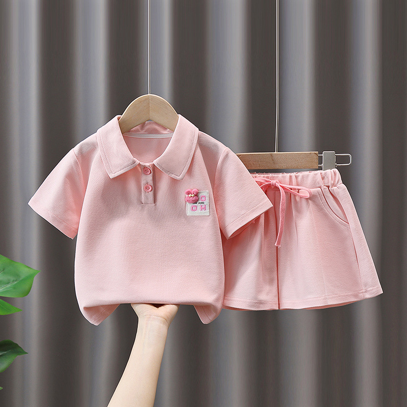 Setelan Baju Polo Anak Perempuan  | Polo Anak Perempuan Import | Setelan Baju Golf Anak 2-6 Tahun