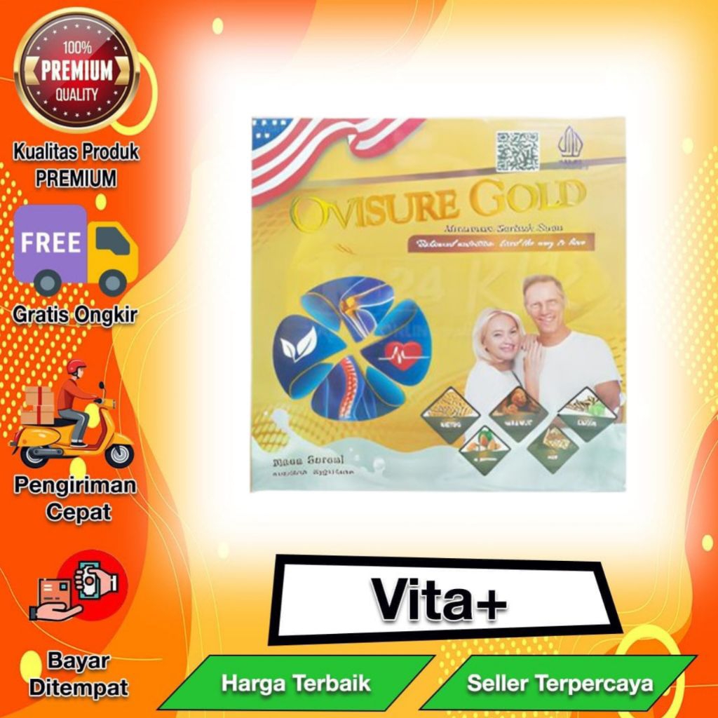 

1 BOX OVISURE GOLDORIGINAL USA - SUSU UNTUK PENGOBATAN TULANG DAN SENDI SEHAT 100%