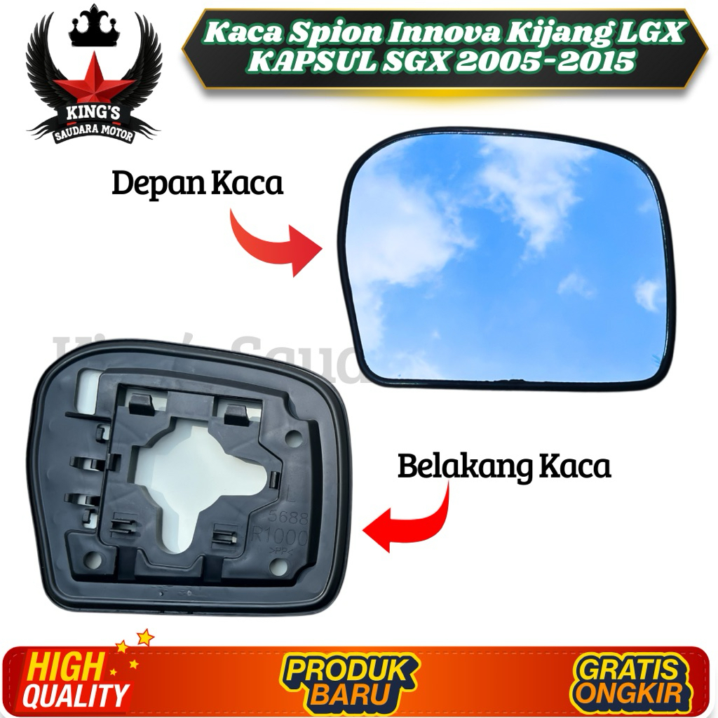 Kaca spion Innova kijang LGX KAPSUL & SGX 2005-2015 Original