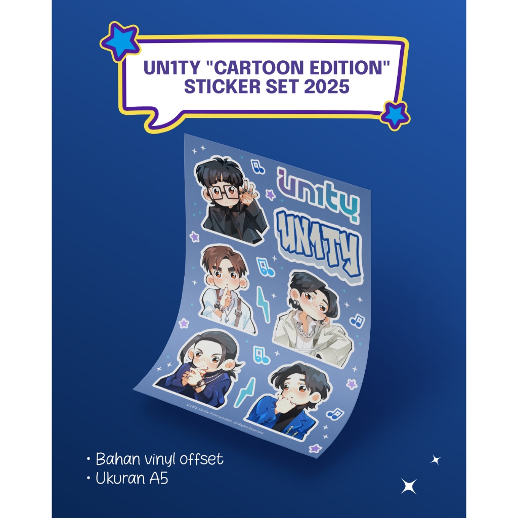 UN1TY "CARTOON EDITION" STICKER SET 2025