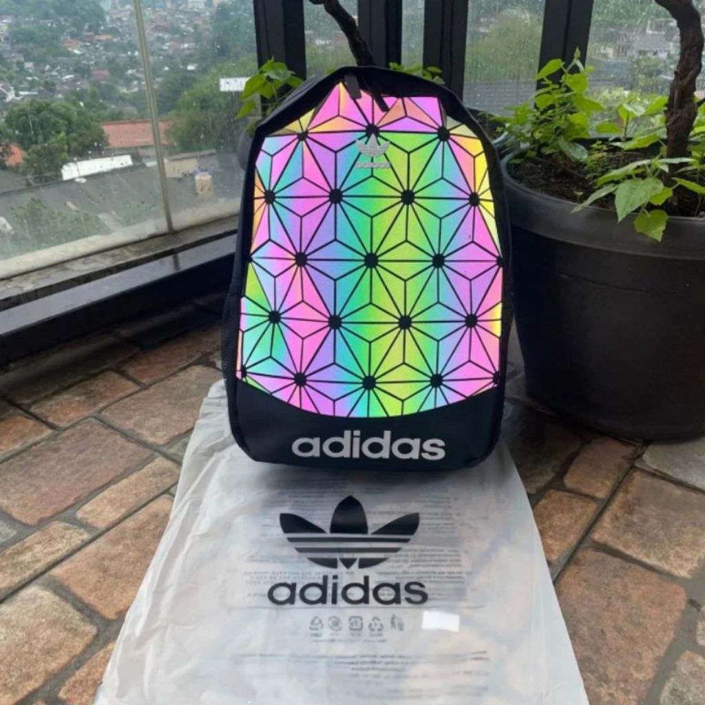 [ FULLTAG ] TAS ADIDAS ISSEY MIYAKE PATTERN REFLECTIVIE / TAS RANSEL PRIA / TAS RANSEL WANITA / UNIS