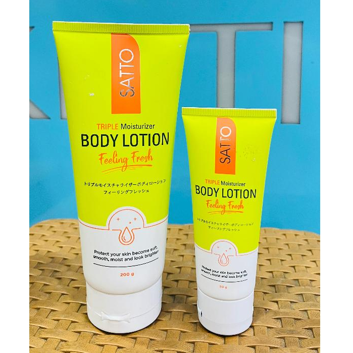 Satto Triple Moisturizer Body Lotion Feeling Fresh