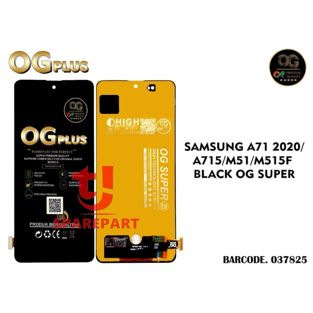 LCD TOUCHSCREEN SAMSUNG A71 2020 / A715 / SAMSUNG M51 / M515F / SAMSUNG M62 / ORI OG / TICTOC