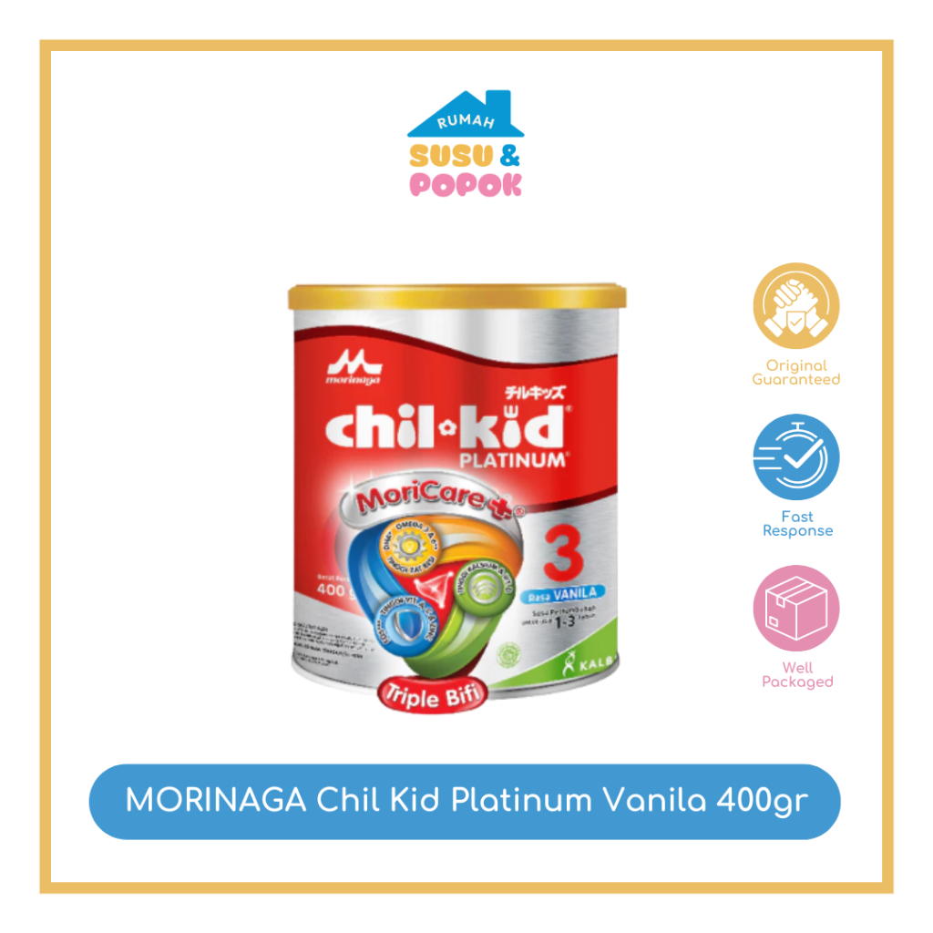Morinaga Chil Kid Platinum 3 1-3 Tahun Vanila 400gr