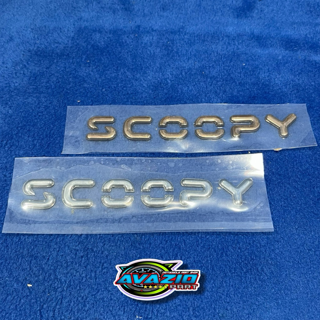 Emblem logo timbul SCOOPY 2025