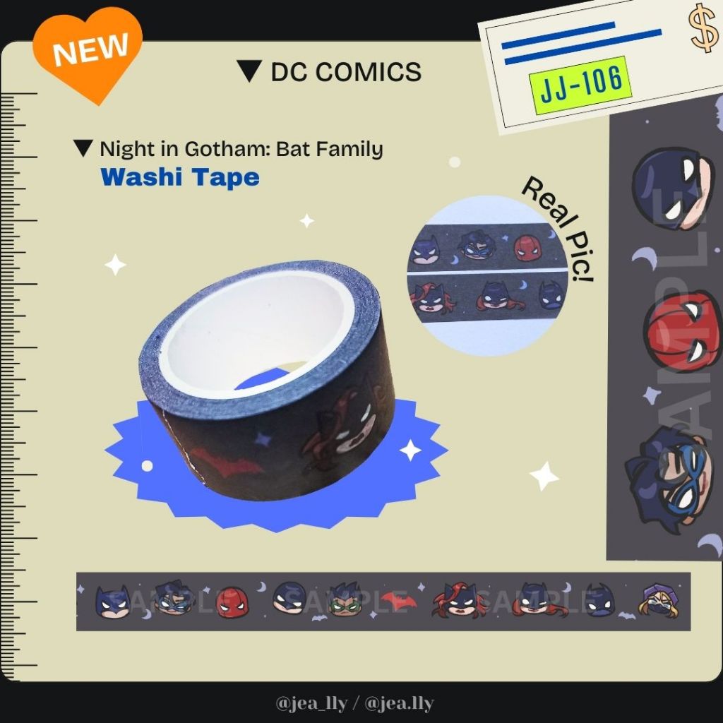 

DC COMICS - BATFAM WASHI TAPE (CFXX AFTERSALE)