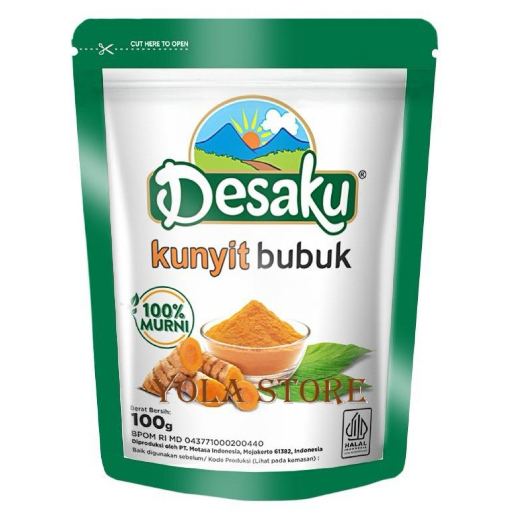 

DESAKU KUNYIT BUBUK KEMASAN POUCH 100 GRAM